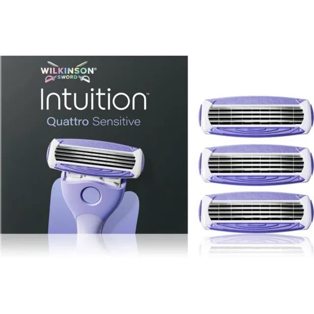 Wilkinson Sword Intuition Quattro Sensitive náhradní hlavice 3 ks