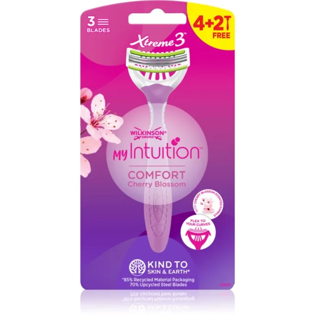 Wilkinson Sword My Intuition Xtreme 3 jednorázová holítka Comfort Cherry Blossom 6 ks