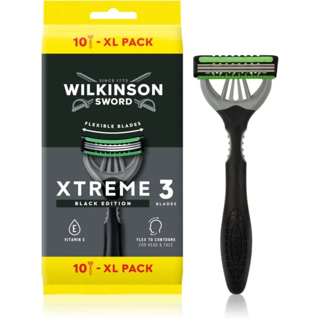 Wilkinson Sword Xtreme 3 Black Edition jednorázová holítka pro muže 10 ks
