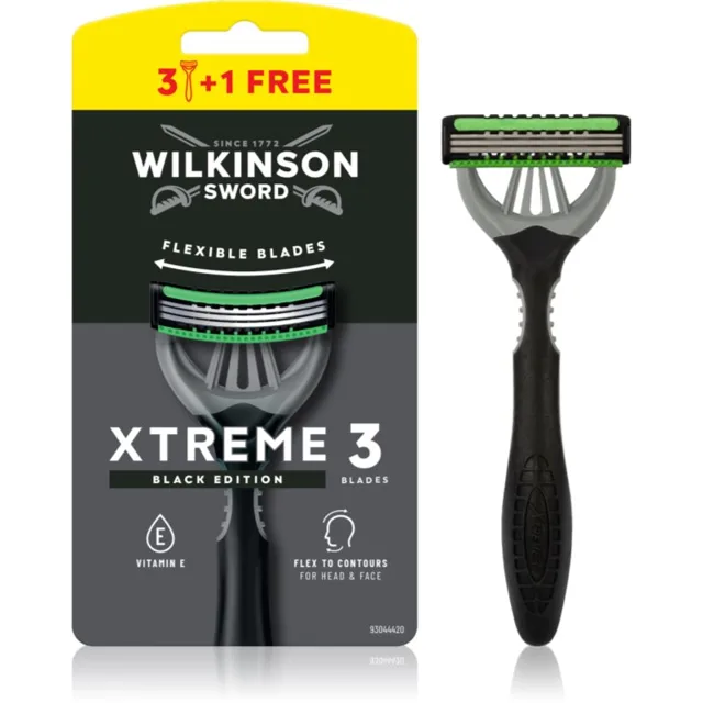 Wilkinson Sword Xtreme 3 Black Edition jednorázová holítka pro muže 4 ks