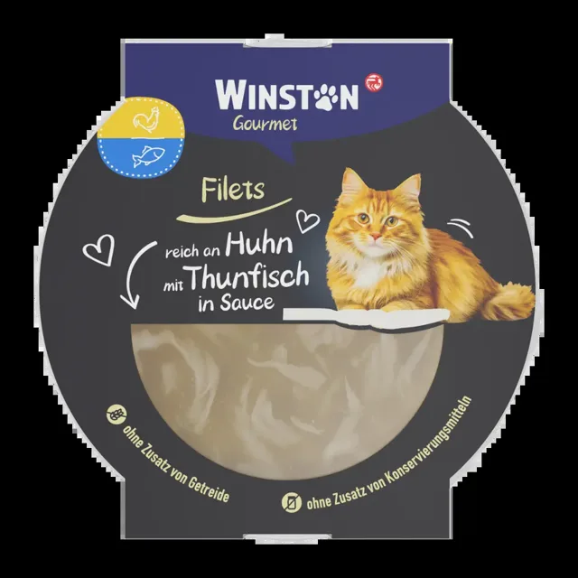 Winston Filety s kuřecím a tuňákem v omáčce 60 g