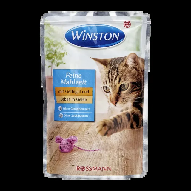 Winston Kapsička pro kočky drůbeží s játry v želé 100 g