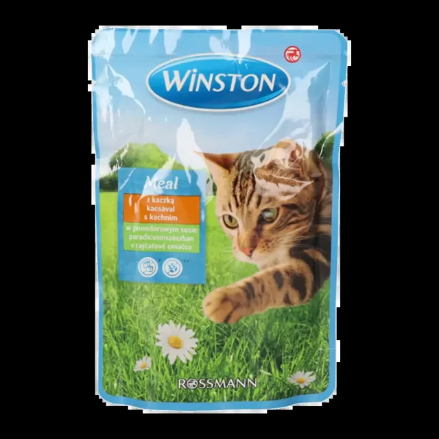 Winston Kapsička pro kočky s kachním v rajčatové omáčce 100 g