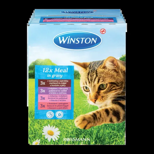 Winston Kapsičky v omáčce, různé druhy, multipack  1200 g
