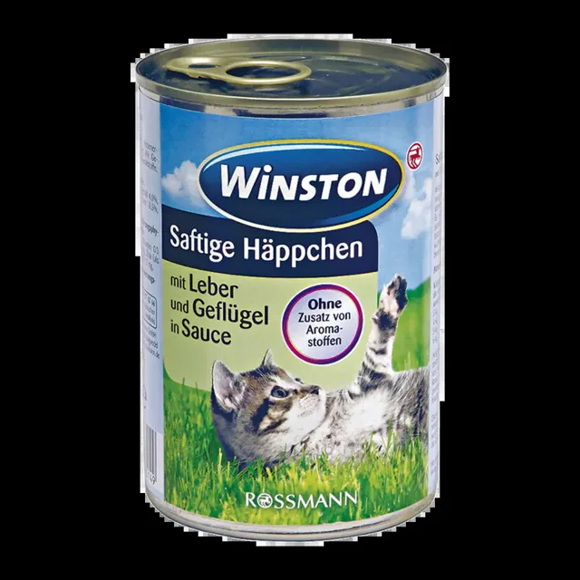 Winston Konzerva pro kočky drůbež + játra 400 g