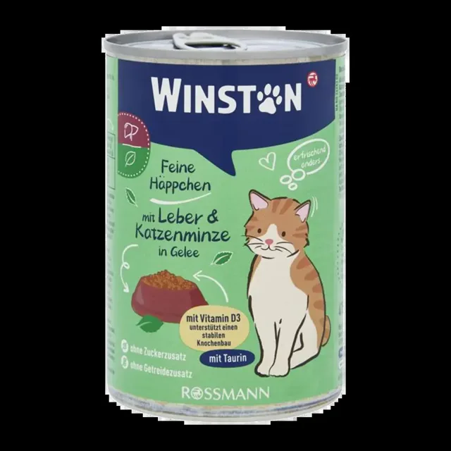 Winston Konzerva pro kočky s játry a šantou kočičí 400 g