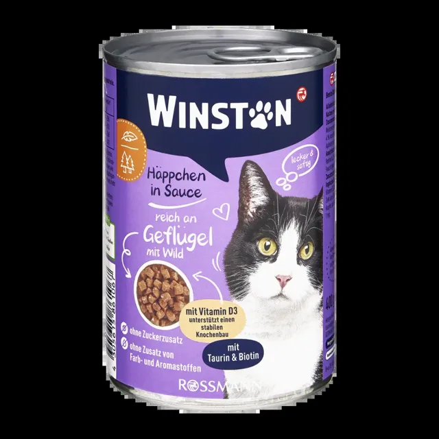 Winston Konzerva pro kočky zvěřina a drůbeží maso 400 g