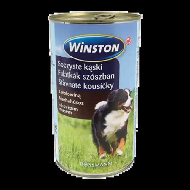 Winston Konzerva pro psy s kousky hovězího 1240 g