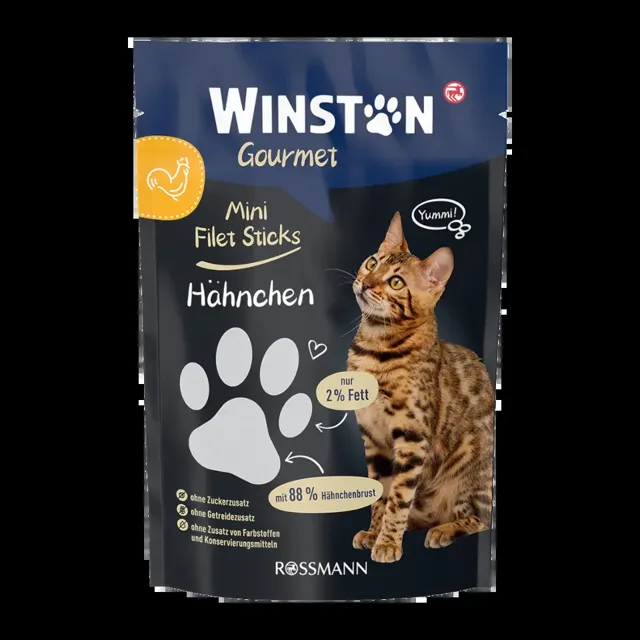 Winston Pochoutka pro kočky Kuřecí filety 50 g