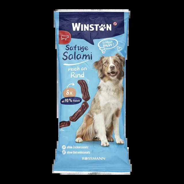 Winston Pochoutka pro psy Šťavnaté salámky  8 ks