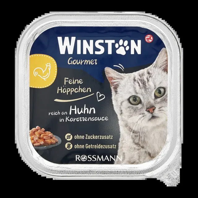 Winston Vanička pro kočky drůbeží v mrkvové omáčce 100 g