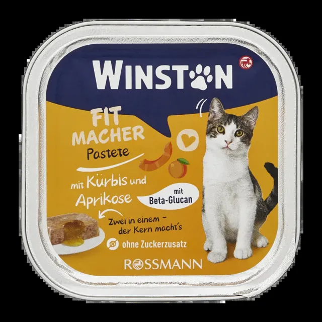 Winston Vanička pro kočky paštika s dýní a meruňkou 100 g