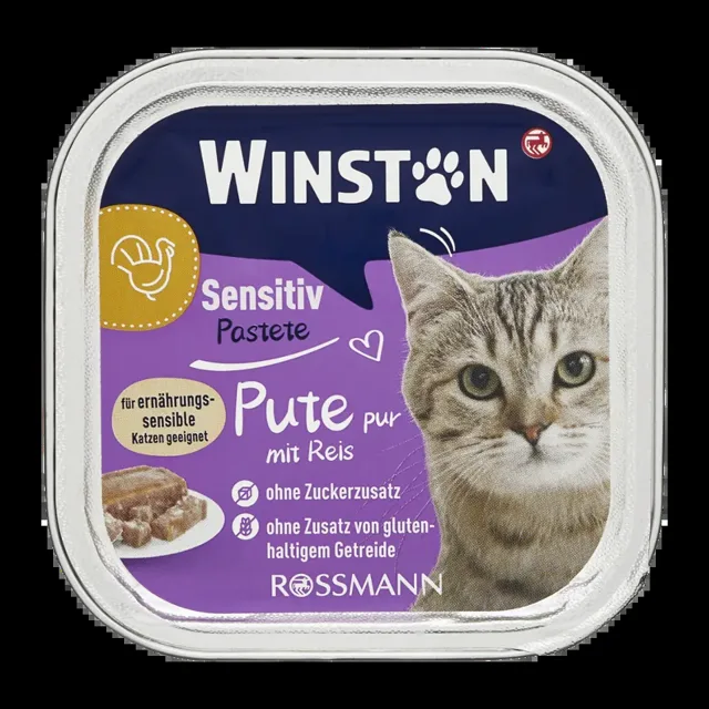 Winston Vanička pro kočky Sensitive krůtí s rýží 100 g