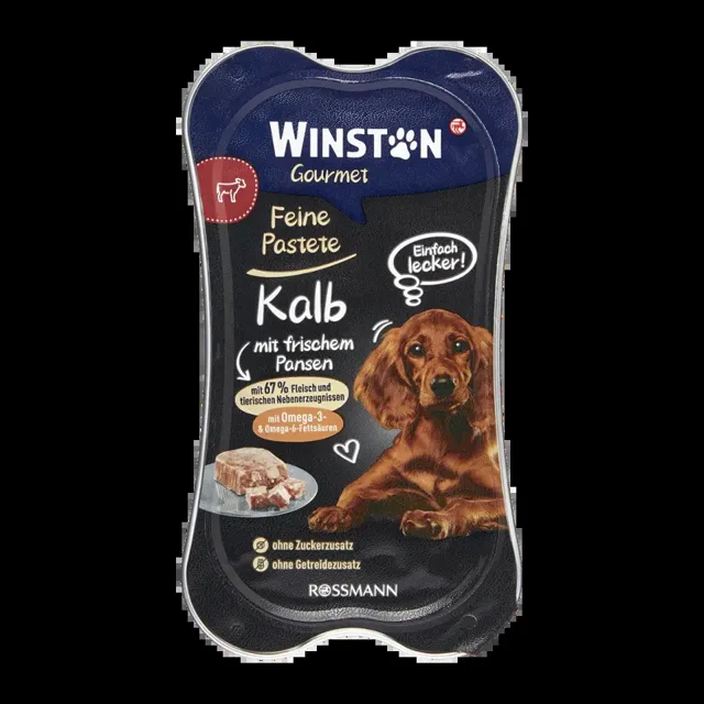 Winston Vanička pro psy Gourmet s telecím a dršťkami 175 g