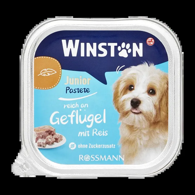 Winston Vanička pro psy Junior s drůbežím masem a rýží 150 g