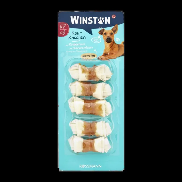 Winston Žvýkací kosti pro psy s hovězím a kuřecím 5 ks