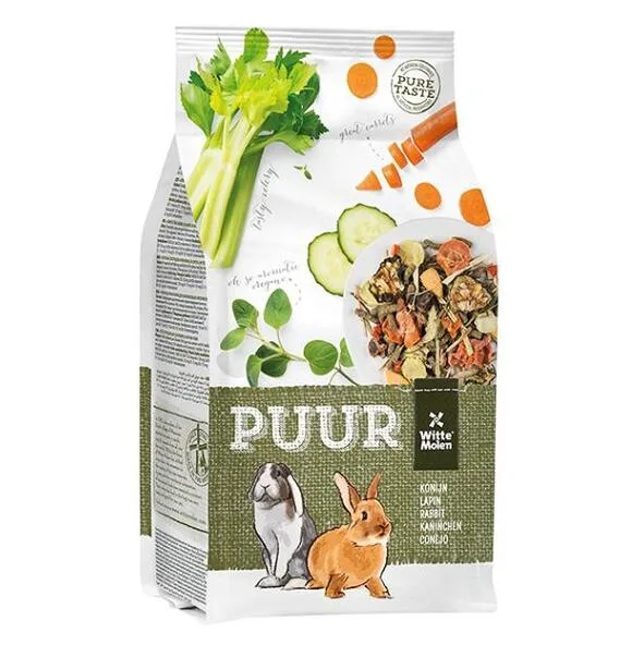 WITTE MOLEN Puur rabbit krmivo pro dospělé králíky, Hmotnost balení: 2 kg