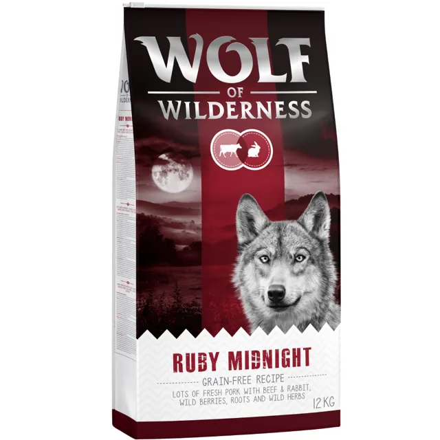 Wolf of Wilderness, 12 + 2,4 kg zdarma - Wild Hills kachní nová receptura