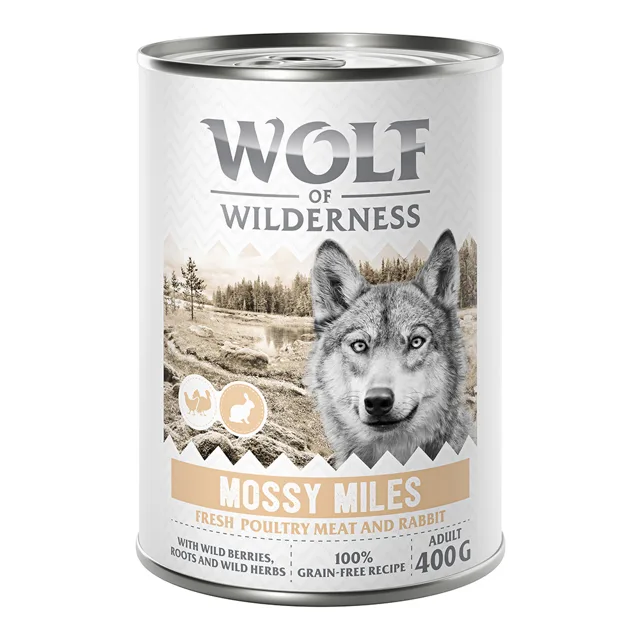 Wolf of Wilderness Adult 6 x 400 g - se spoustou čerstvé drůbeže  - Steep Journey - drůbež s jehněčím