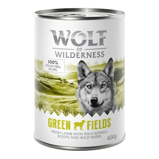 Wolf of Wilderness Adult 6 x 400 g - single protein - NOVÉ: Strong Lands - vepřové