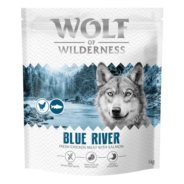 Wolf of Wilderness Adult "Blue River" losos - bez obilovin - 12 kg nová receptura