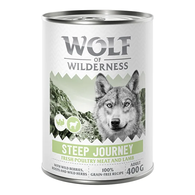 Wolf of Wilderness Adult "Expedition", 6 x 400 g - Stony Creek - Drůbež s hovězím masem