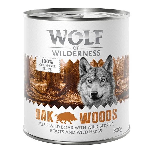 Wolf of Wilderness Adult - Single Protein 6 x 800 g - Oak Woods - kančí
