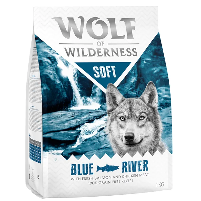 Wolf of Wilderness Adult "Soft - Blue River" - losos a kuře - 1 kg