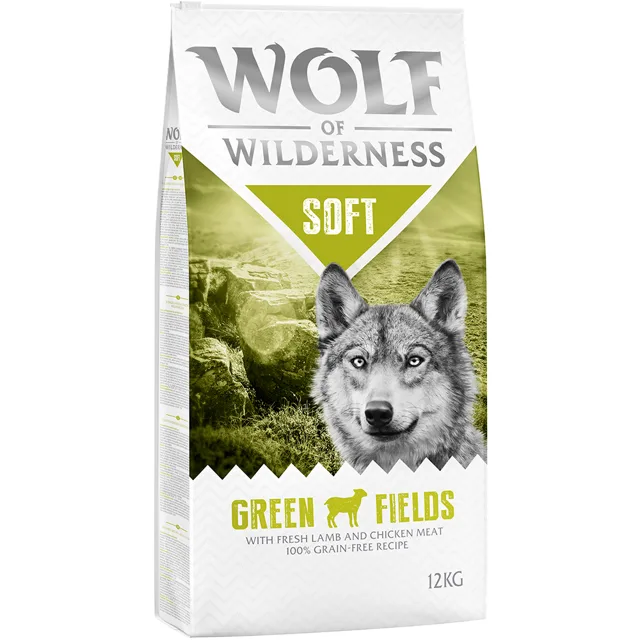 Wolf of Wilderness Adult "Soft - Green Fields" - jehněčí - 1 kg