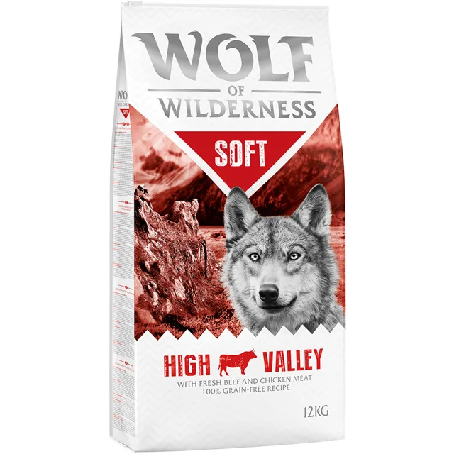 Wolf of Wilderness Adult "Soft - High Valley" - hovězí - 5 kg