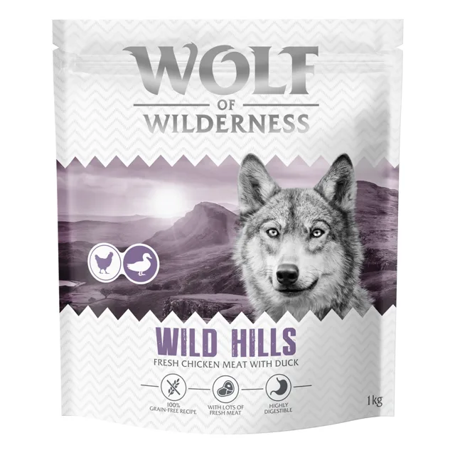 Wolf of Wilderness Adult "Wild Hills" kachní - bez obilovin - 400 g: nová receptura