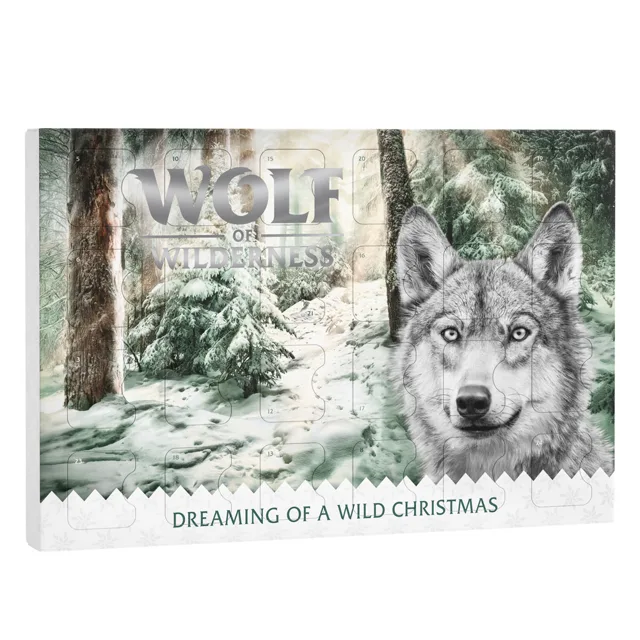 Wolf of Wilderness adventní kalendář - RAW Snacky sušené mrazem - 3 ks (201 g)
