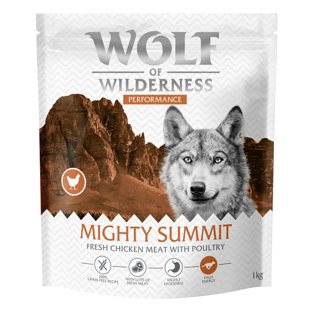 Wolf of Wilderness "Explore The Mighty Summit" Performance - bez obilovin - 1 kg: nová receptura