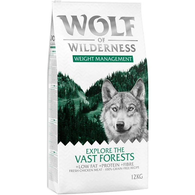 Wolf of Wilderness "Explore The Vast Forests" Weight Management - bez obilovin - 400 g nová receptura