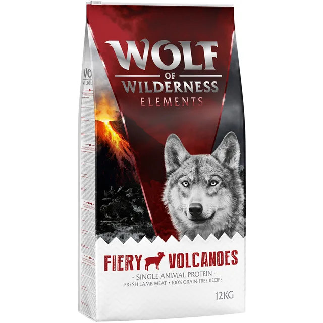 Wolf of Wilderness "Fiery Volcanoes" - jehněčí - 5 kg