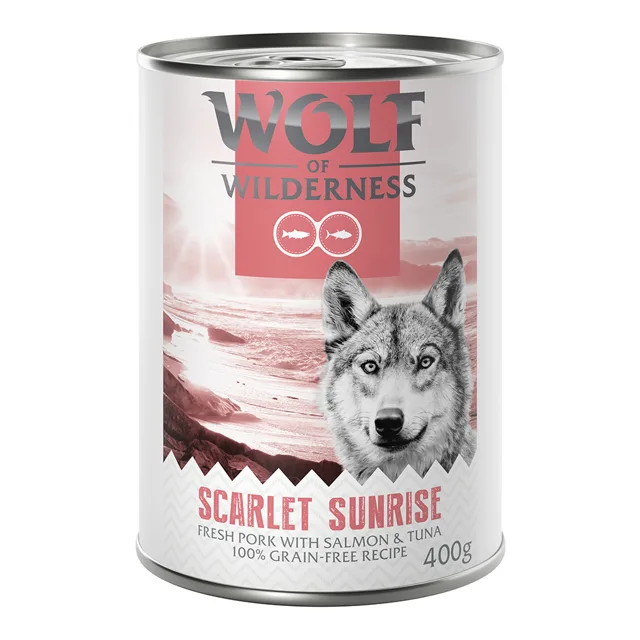 Wolf of Wilderness "Red Meat" 6 x 400 g - míchané balení