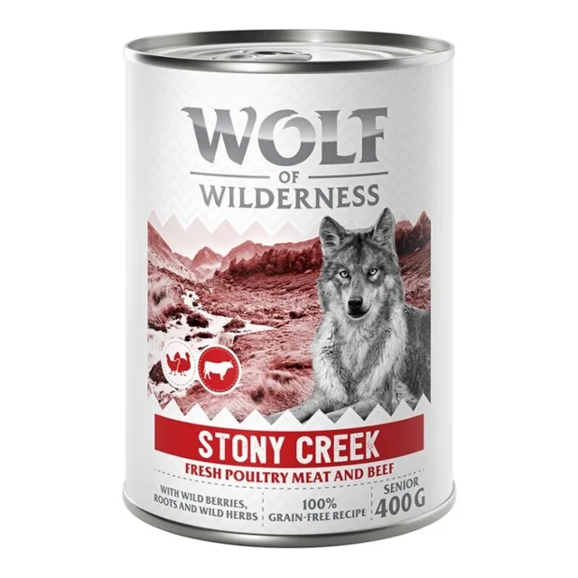 Wolf of Wilderness Senior 6 x 400 g - se spoustou čerstvé drůbeže  - Sandy Path - drůbež s kuřecím