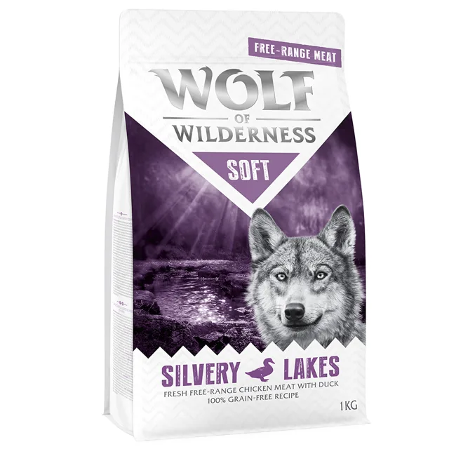 Wolf of Wilderness "Soft - Silvery Lakes" - kuřecí z volného chovu s kachnou - 12 kg