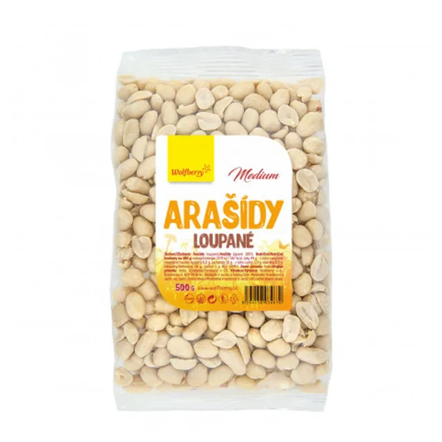 WOLFBERRY Arašídy loupané Medium 500 g