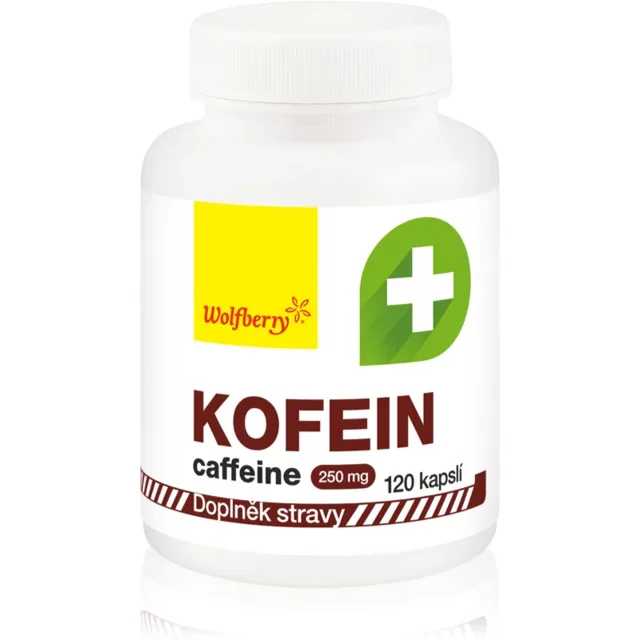 Wolfberry Kofein kapsle pro podporu sportovního výkonu 120 cps