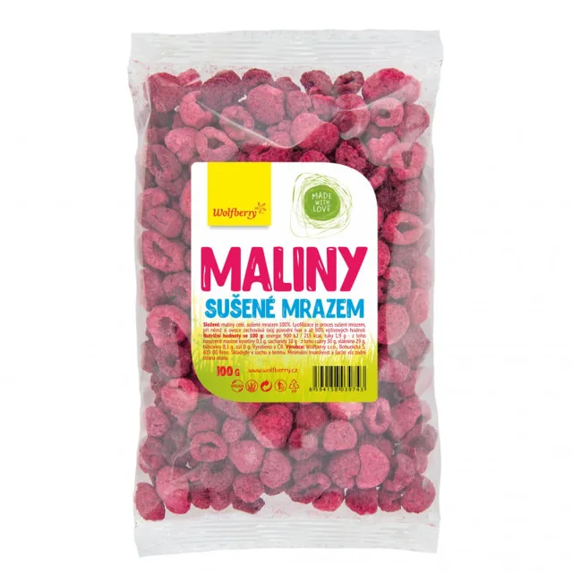 Wolfberry Maliny lyofilizované
