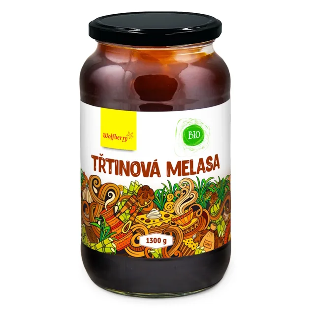 WOLFBERRY Třtinová melasa 1300 g BIO