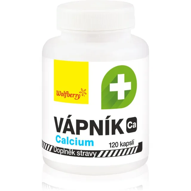Wolfberry Vápník kapsle pro podporu zdraví kostí a zubů 120 cps