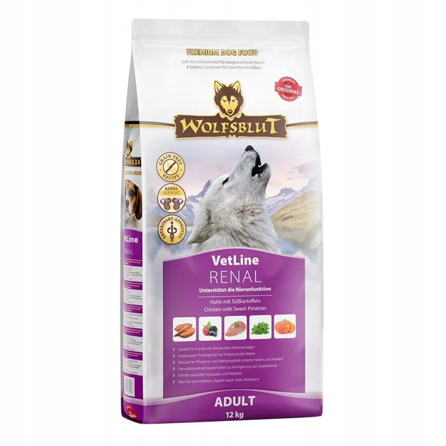 WOLFSBLUT VetLine Renal Dietní krmivo pro psy k udržení funkce ledvin 12 kg