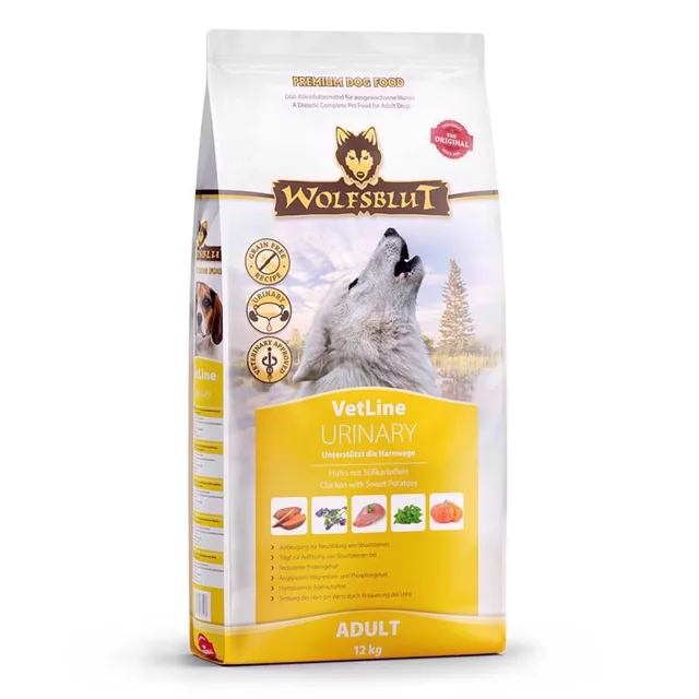 WOLFSBLUT VetLine Urinary Dietní krmivo pro psy na podporu močových cest 12 kg
