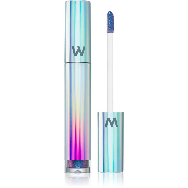 WONDERSKIN Wonder Blading Top Gloss lesk na rty se třpytkami odstín Blue Glitter 4 ml