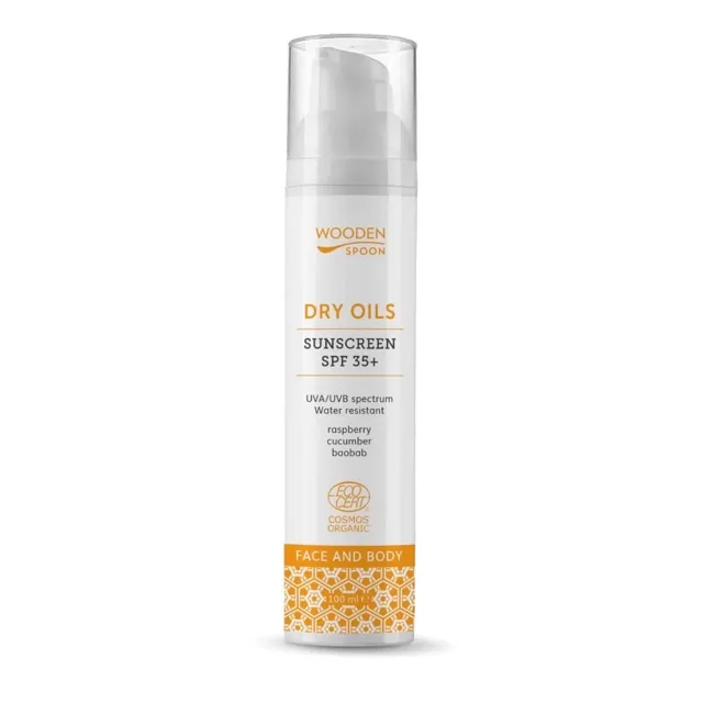 WoodenSpoon Dry Oils Opalovací krém na obličej SPF35 100 ml