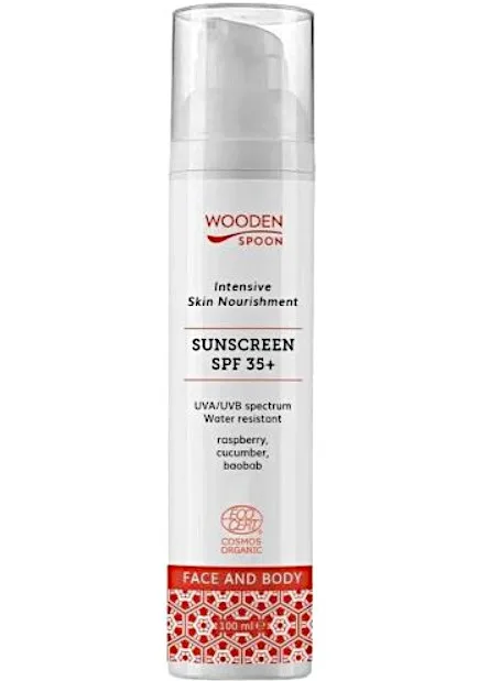 WoodenSpoon Opalovací mléko na tělo a obličej SPF35+ 100 ml