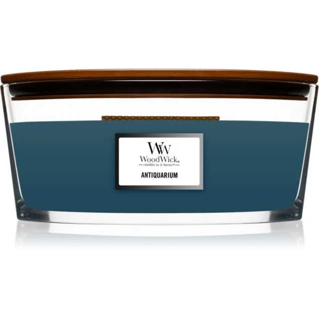 Woodwick Antiquarium vonná svíčka s dřevěným knotem (hearthwick) 453 g