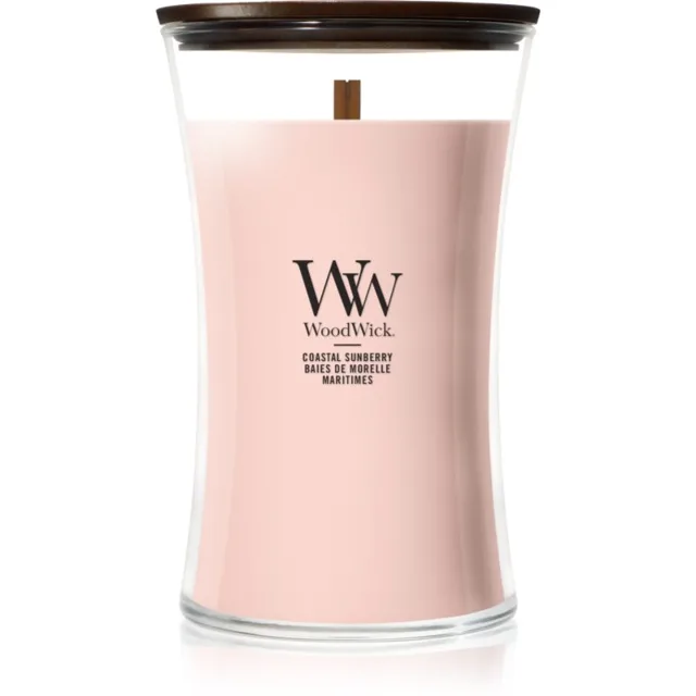Woodwick Coastal Sunberry vonná svíčka s dřevěným knotem 610 g